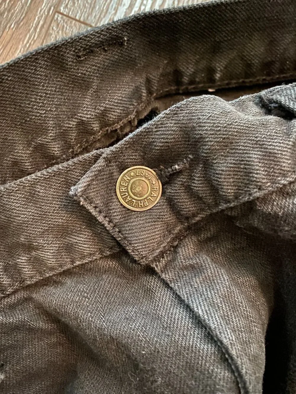 RALPH LAUREN WASH HUDSON BLACK JEANS SIZE 34 WAIST - Picture 3 of 11